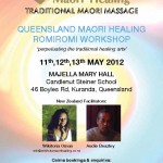 Maori healing workshop in Queensland May 2012